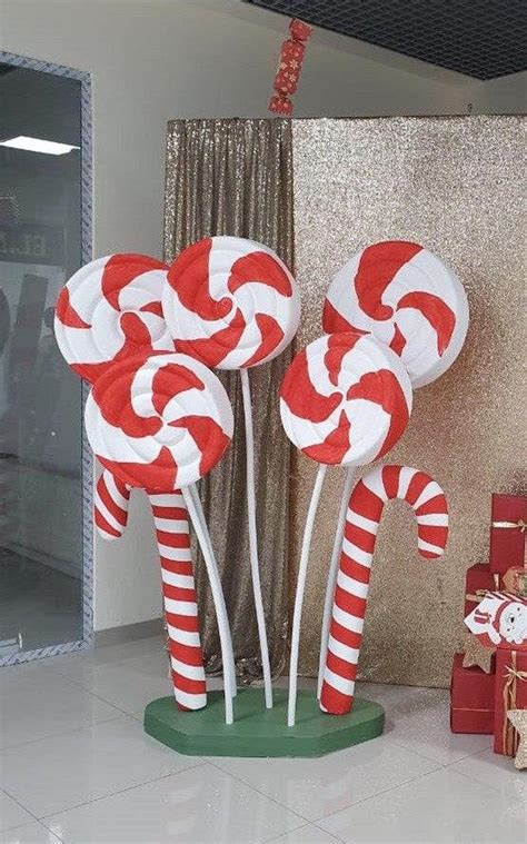 giant candy cane christmas decoration|large styrofoam candy canes decorations.